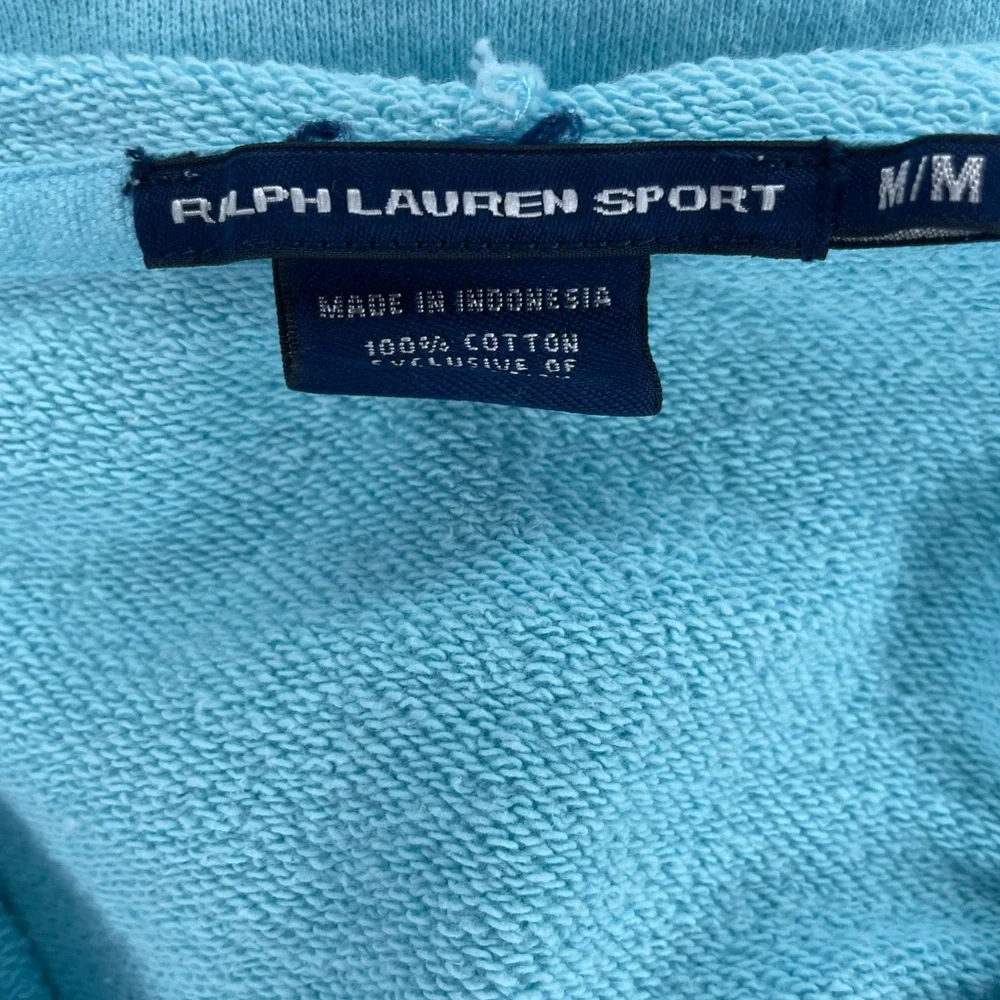 Ralph Lauren Aqua full zip hoodie kids Medium